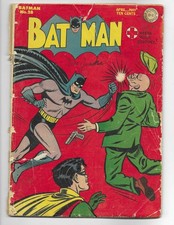 Batman 28 1945 DC Comics FrG 1.5 Joker Batman Robin Commissioner Gordon picture