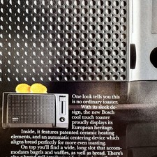 1989 Bosch Cool Touch Toaster Vintage Print Ad Kitchen Advert Art picture