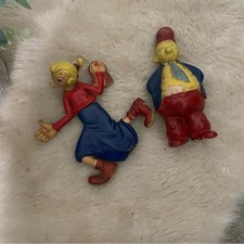 Vintage 1960s 1970s 1980s PVC Olive & Popeye Figurines, Set of 2 picture