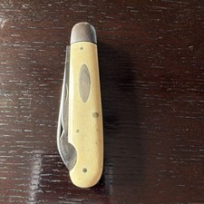 Robeson Vintage 2-Blade Slipjoint Pocketknife Bone Handle Carbon Steel picture