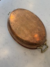 Ruffoni Oval Low Open Roaster  14'' Copper picture