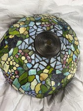 Tiffany Style Large Lamp Shade Mosaic Cupola w/ beautiful glass pieces color picture