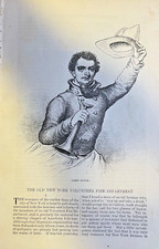 1881 Old New York Volunteer Fire Department illustrated picture