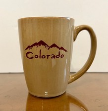 B 43   Tan Colored Souvenir Colorado Coffee Mug 11 oz picture