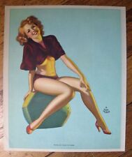 1940s Earl Moran Pinup Girl Picture Never Too Young to Yearn Mint Condition picture