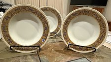 Antique 1929 Grosse Pointe Yacht Club Soup Plates With DYC Logo Black Knight 3 picture