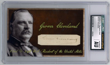 Grover Cleveland Authentic Signed Cut Autograph JSA CGC Slabbed Custom Card picture