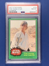 1977 Star Wars #239 The Young Star Warrior PSA 8 LUKE SKYWALKER picture