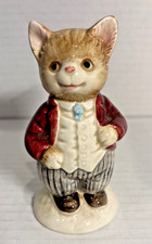 Otagiri boy Cat Shaker Hand Painted Japan Vintage Ceramic Approx 4 Inches Tall picture