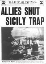 August 17 1943 New York Daily News front page Allies Shut Sicily T .. Old Photo picture