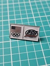 VTG US Olympics Team USA Shooting Silver Tone Lapel Pin picture