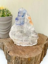 Amazing Blue Halite raw mineral picture