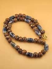 Vintage Style Central Asian Fancy Glass Beads Necklace Beautiful Necklace  picture