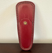Vintage Solinge W. Germany Leather Knife Holster Only Maroon/ Black picture