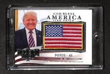 Decision 2020 God Bless America Flag Patch Card GBA 62 Donald Trump 211446 picture
