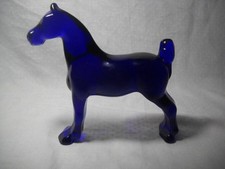 Heisey Cobalt Blue Show Horse Figure 7 1/2