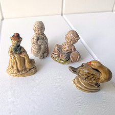 Vintage Wade Whimsies Mother Goose Jack Horner Goosey Gander Set of 4 England picture