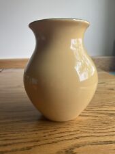 Longaberger Pottery Vase. Falling Leaves, Butternut. picture
