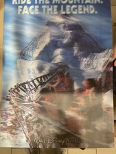 RARE vintage 3D Poster Disney Expedition Everest Roller Coaster Poster picture