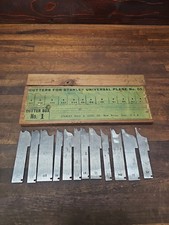 G96- Antique Stanley No. 55 Combination Plane Cutters Box # 1 picture
