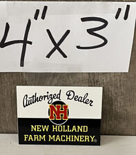 New Holland Farm Machinery Porcelain Like Magnet Authorized Dealer Agriculture picture