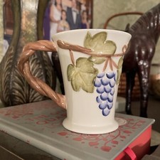 CCBC Craft Council of British Columbia Ceramic Mug, Grape Vine Design picture