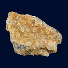Large Golden Fluorite Cluster | Garnet Matrix picture