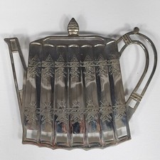 Godinger Silver Plate 1992 Teapot Trivet Hot Plate 8.5