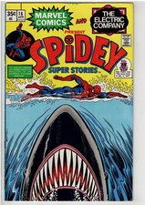 SPIDEY SUPER STORIES #16 (1976) FN+ GLOSSY RARE JAWS HOMAGE picture