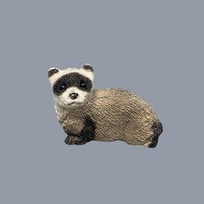 Stone Critter Littles Black Footed Ferret Figurine Vintage USA SCL-065 picture