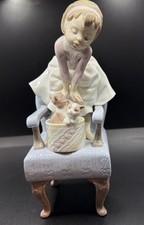 Lladró 6512 Purr-Fect Companions Porcelain Figurine 1998 Event Piece #235 No Box picture