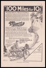 1915 Miami Power Motor Bicycle vintage Motorcycle print AD Miami Cycle picture