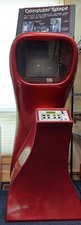 Bozeman Montana Computer Space Video Game Exhibit 1970s Red Arcade Cabinet picture