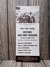 Vintage Historic Old Fort Niagara 1759 Tourist Brochure picture