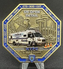 NYPD Patrol Borough Queens North US Open 2026 Challenge Coin picture