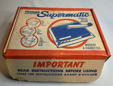 Vintage Premier Supermatic Cigarette Making Machine with paperwork Red picture