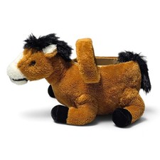 Dan Dee Collector's Choice | Plush Horse Basket Bucket Tote Bag Halloween Easter picture