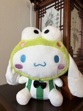 Sanrio Cinnamoroll Keroppi 11.2in Plush Green Kigurumi Stuffed Animal picture