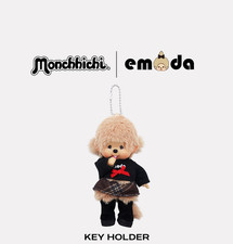 PSL Monchhichi × EMODA Mascot Keychain Limited Item Sekiguchi Japan New picture