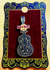HARD ROCK CAFE PARIS FRANCE ART NOUVEAU GUITAR PIN picture