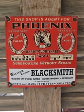  VINTAGE 1950'S PHOENIX NEVER SLIP HORSESHOE PORCELAIN SIGN  10