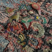 Handmade Mexican Punched Tin Metal Christmas Ornaments Lot of 12 Birds Deer Fish picture