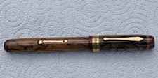 VTG 1930s Waterman Patrician Onyx Fountain Pen Oversize 14K Fine Nib Untested picture