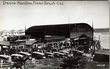 Pismo California Dance Pavillion RPPC Antique Postcard Divided Back c 1907-1915 picture