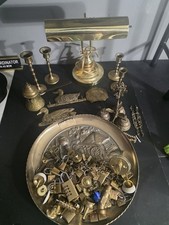 Lot Of Brass Mix Items And Bras Scrap- picture