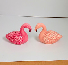 • Boston Warehouse Flamingo and Friends Ceramic Salt and Pepper Shakers Set 2012 picture