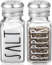 Clear Salt and Pepper Shakers Set by Brighter Barns - Modern Large, picture