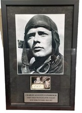 CHARLES A. LINDBERGH SIGNED 1/1 CARD. JSA AUTHENTIC BEAUTIFUL ONE OF A KIND picture