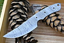 Hand Forged Damascus Steel Blade Blank Hunting Knife Custom HandMade SS-22 picture