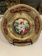 Antique Hand Painted Nippon Decorative Plate Approx 7.5 Inches Across picture